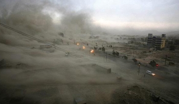 Officials attribute dusty atmosphere in DK, Udupi to sandstorm in Gulf